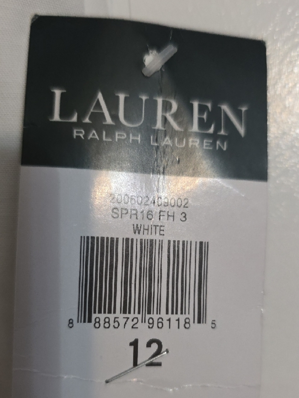 NWT Lauren Ralph Lauren White Ankle Pants Sz 12 - Picture 3 of 8